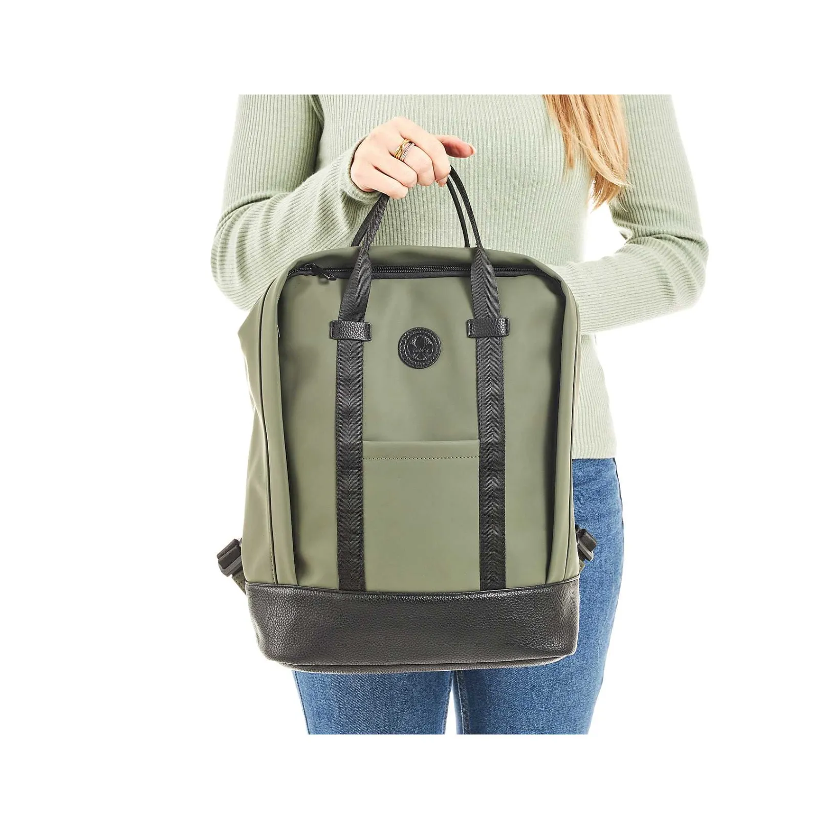 Best | Backpack Khaki Green-Black Bags