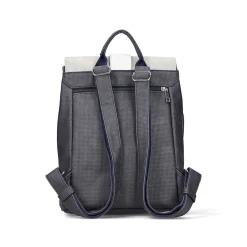 Outlet | Backpack Navy Blue-Pure White Bags