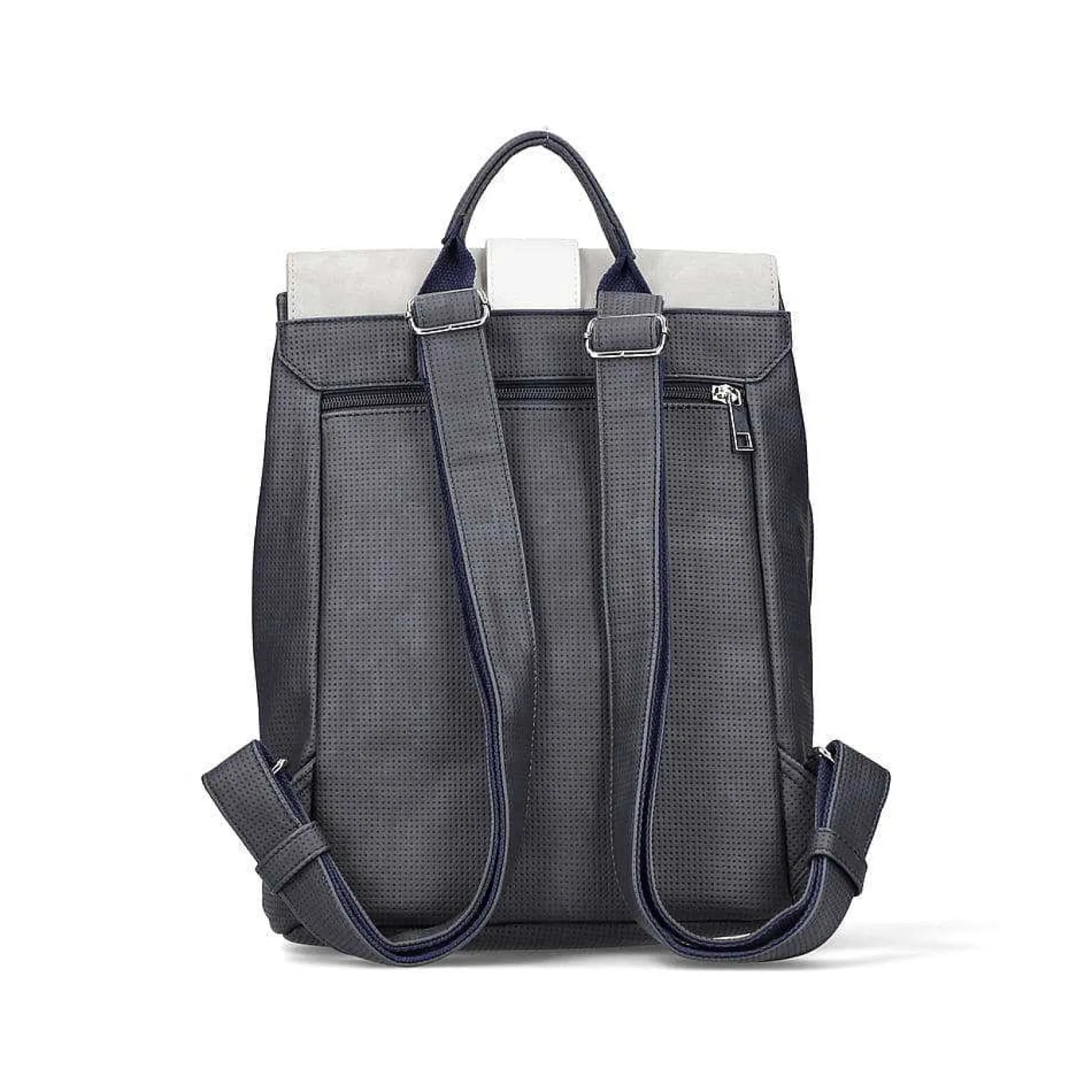 Outlet | Backpack Navy Blue-Pure White Bags