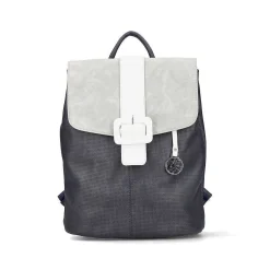 Outlet | Backpack Navy Blue-Pure White Bags