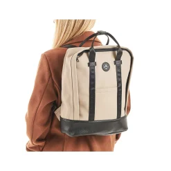 Outlet | Backpack Sand Beige-Black Bags
