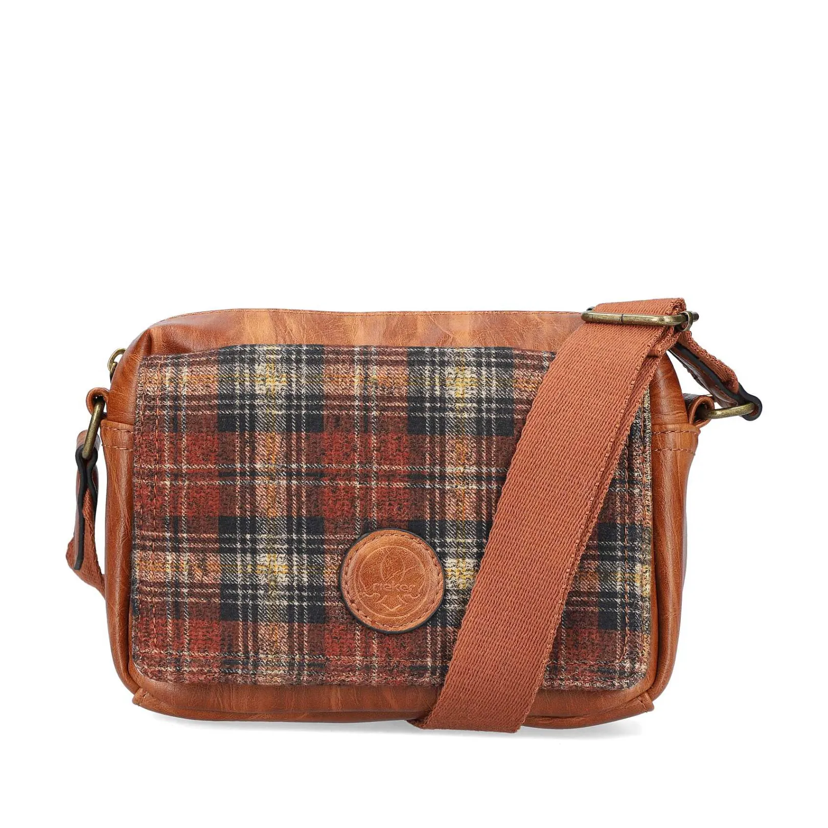 Outlet | Caramel Brown Check Handbag Bags