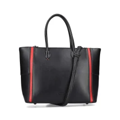 | Shopper Jet Black-Fire Red Bags