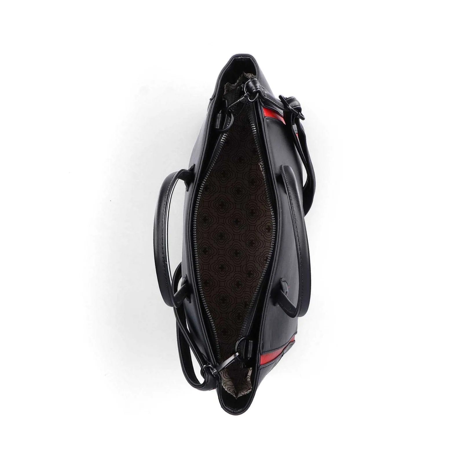 | Shopper Jet Black-Fire Red Bags