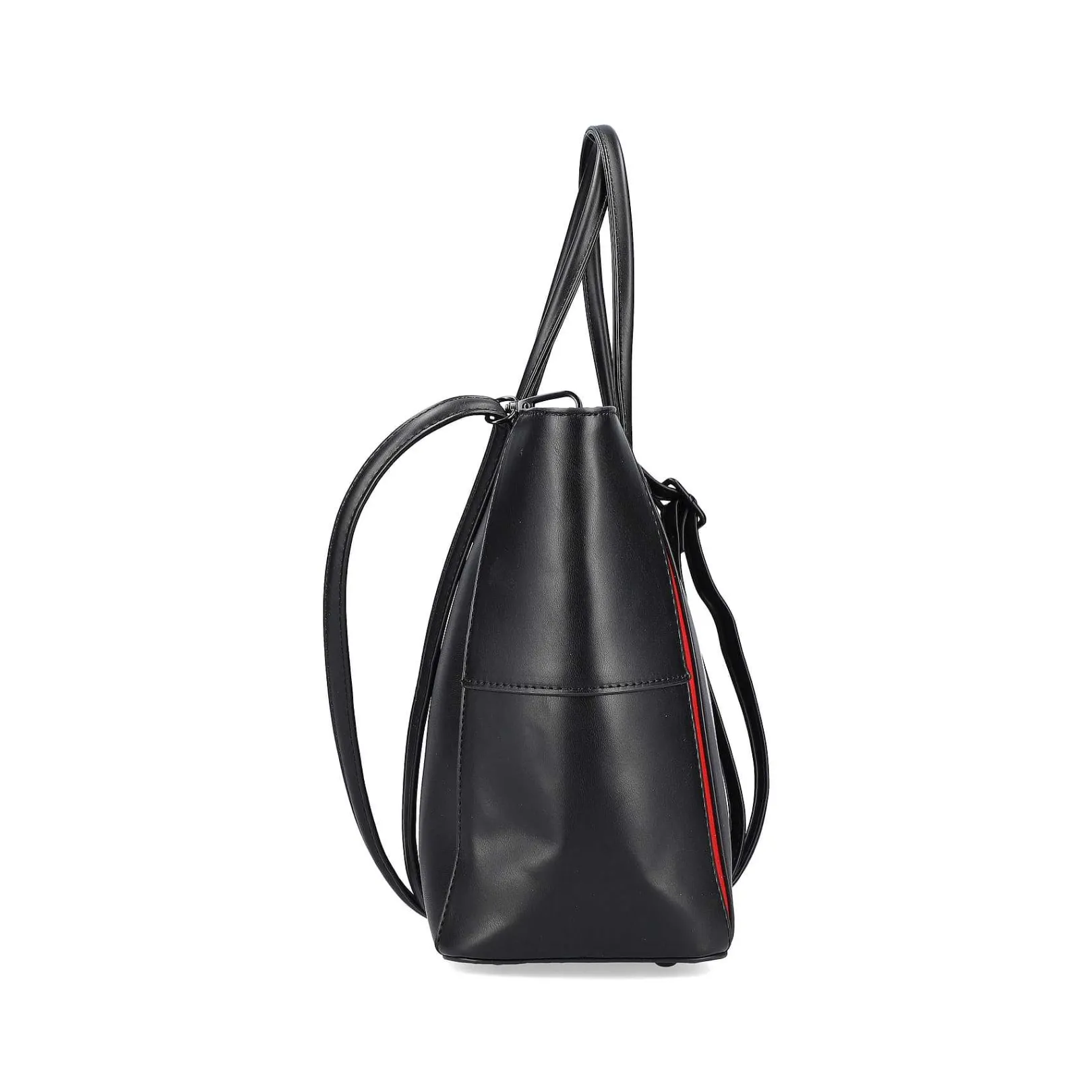 | Shopper Jet Black-Fire Red Bags