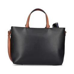 Hot | Shopper Jet Black-Nougat Brown Bags