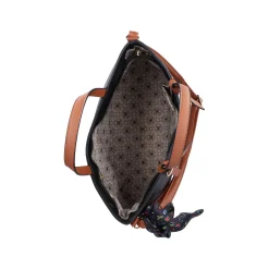 Hot | Shopper Jet Black-Nougat Brown Bags