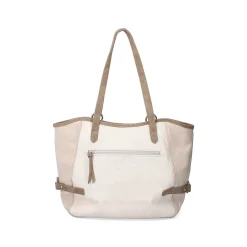 | Shopper Pearl White-Nut Brown-Rose Bags