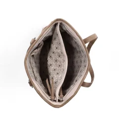 | Shopper Pearl White-Nut Brown-Rose Bags