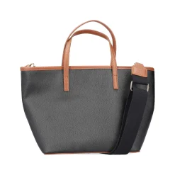 Hot | Shopper Steel Black-Nougat Brown Bags