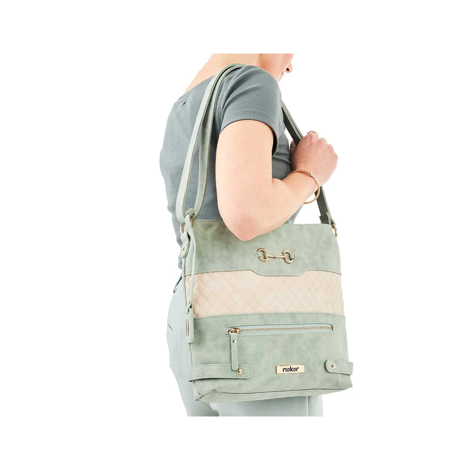 | Shoulder Bag Mint Green-Light Beige Bags