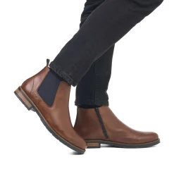 Discount Men'S Chelsea Boots Nut Brown-Black Men'S Boots