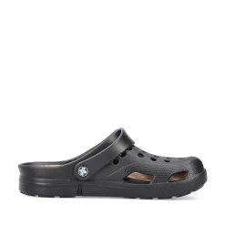 Outlet Men'S Clogs Glossy Black Men'S Mules & Slippers