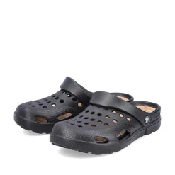 Outlet Men'S Clogs Glossy Black Men'S Mules & Slippers
