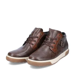 New Men'S Corded Boots Coffee Brown Men'S Boots