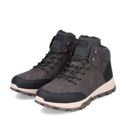 Hot Men'S Corded Boots Coffee Brown Men'S Boots