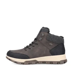 Hot Men'S Corded Boots Coffee Brown Men'S Boots
