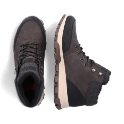 Hot Men'S Corded Boots Coffee Brown Men'S Boots