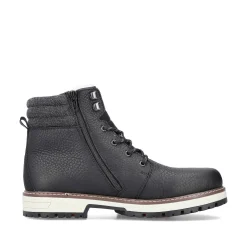 Sale Men'S Corded Boots Deep Black Men'S Boots