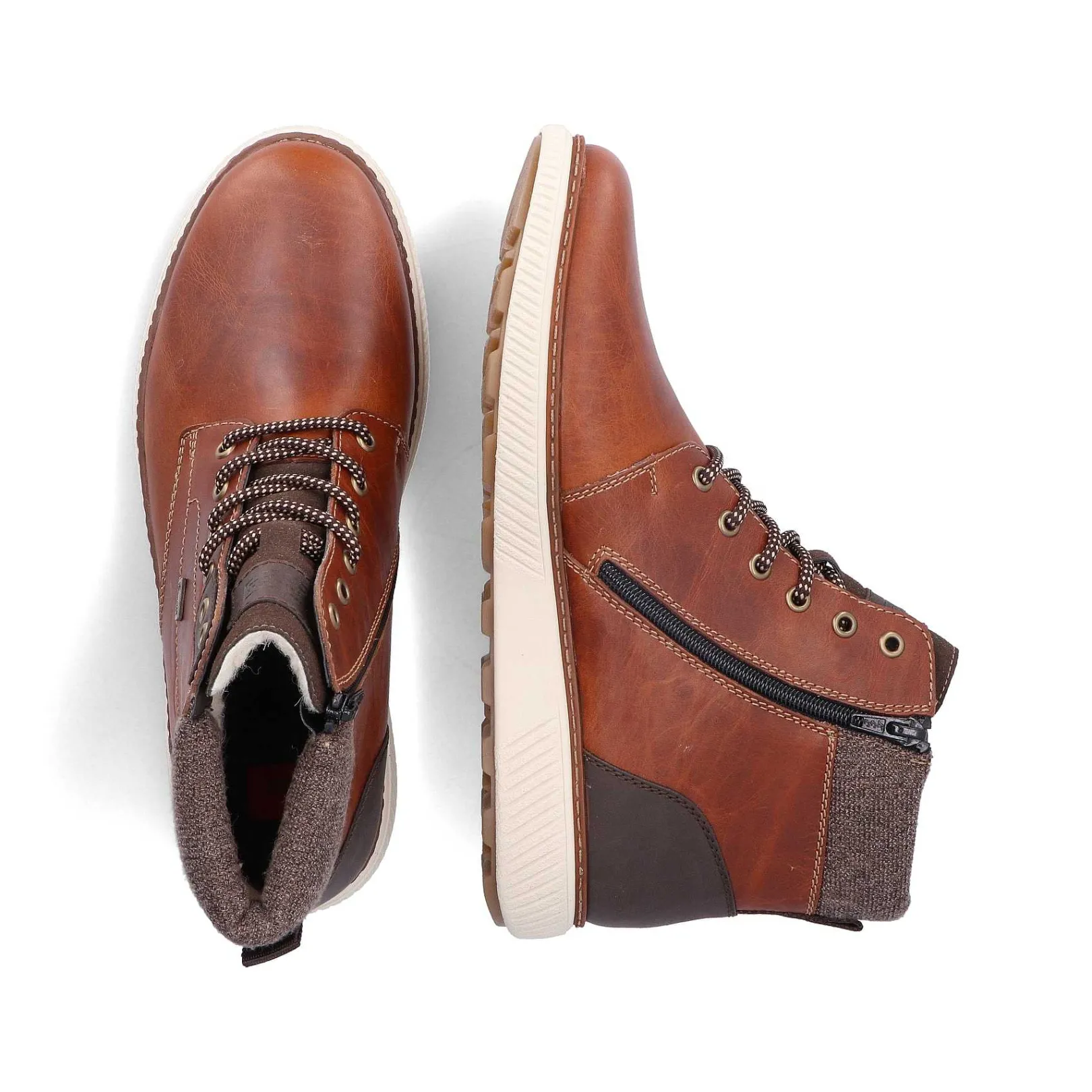 Clearance Men'S Corded Boots Caramel Brown Men'S Boots