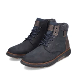 Online Men'S Corded Boots Navy Blue Men'S Boots