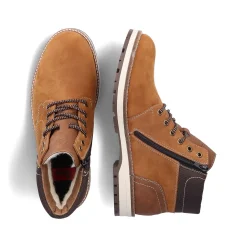 Sale Men'S Corded Boots Caramel Brown Men'S Boots