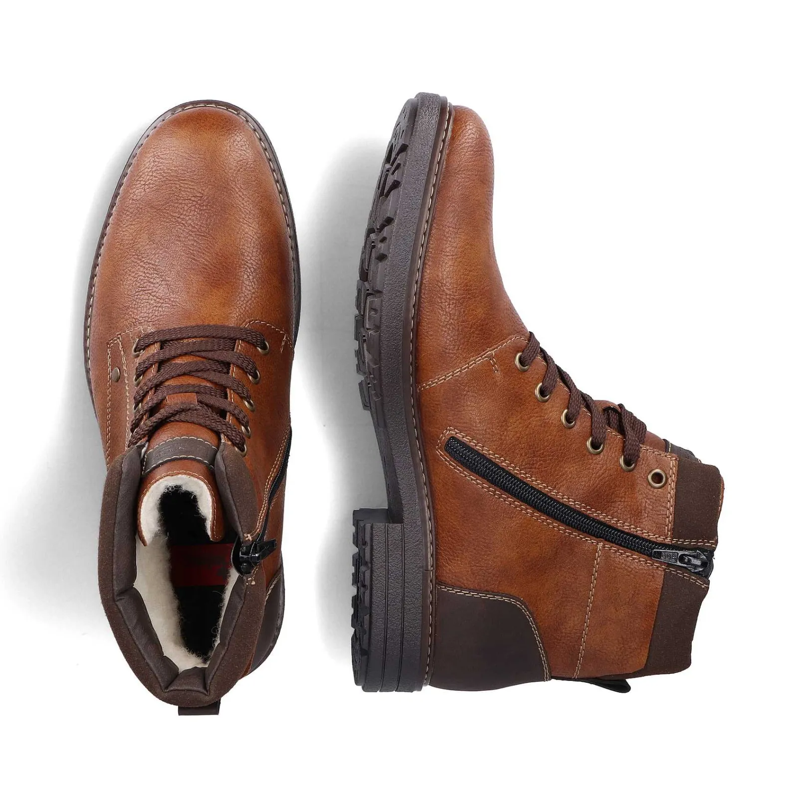 New Men'S Corded Boots Caramel Brown Men'S Boots