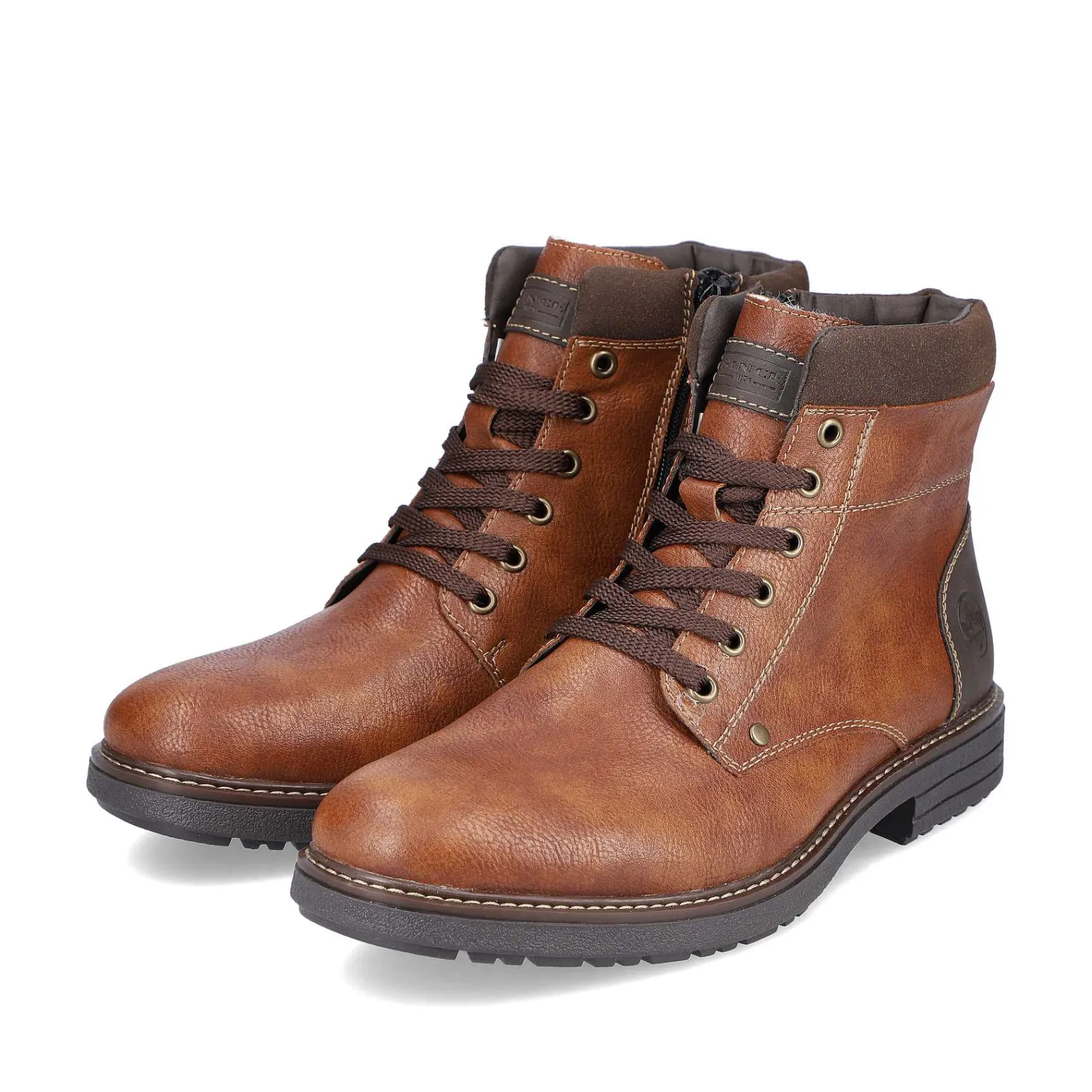 New Men'S Corded Boots Caramel Brown Men'S Boots