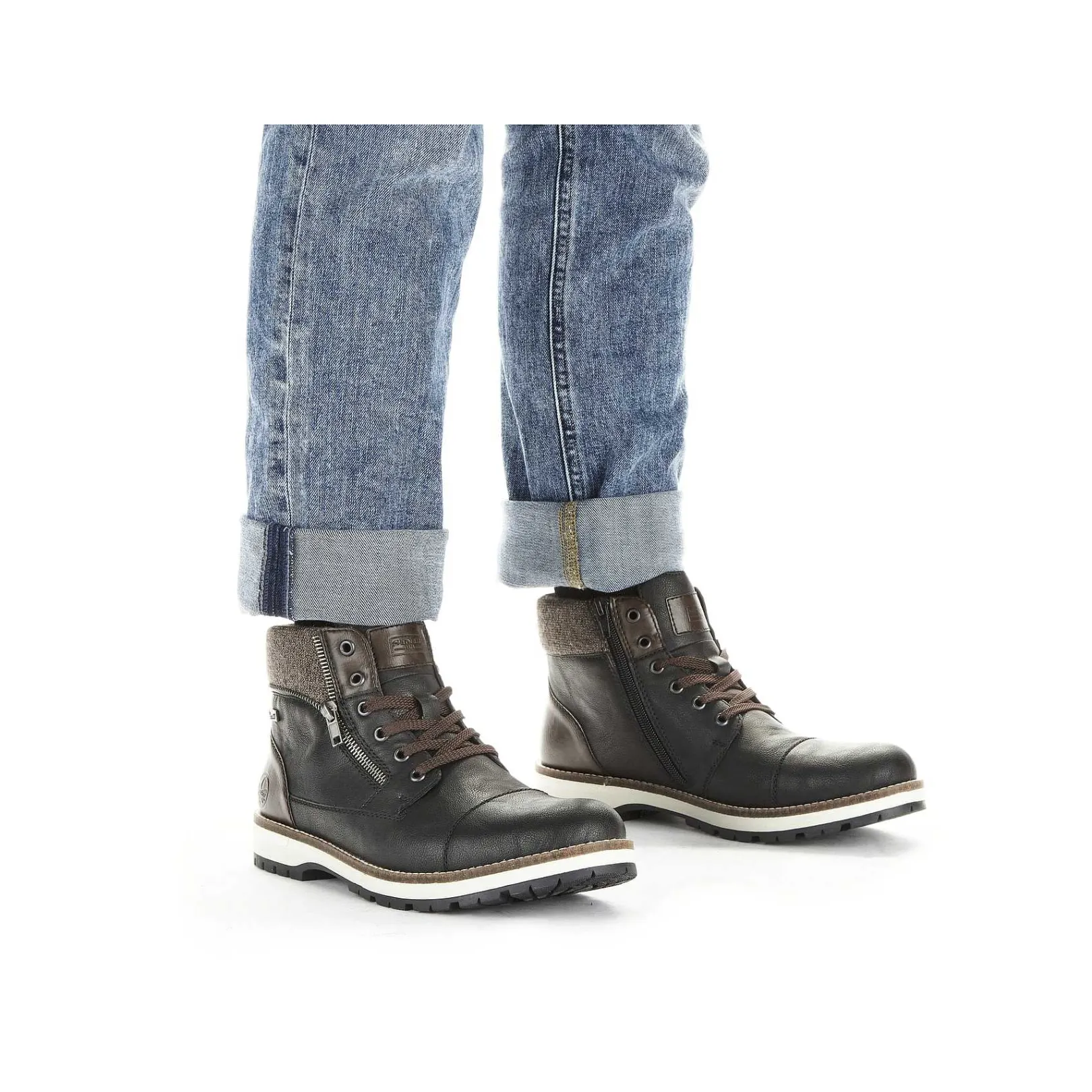 Sale Men'S Corded Boots Night Black Men'S Boots