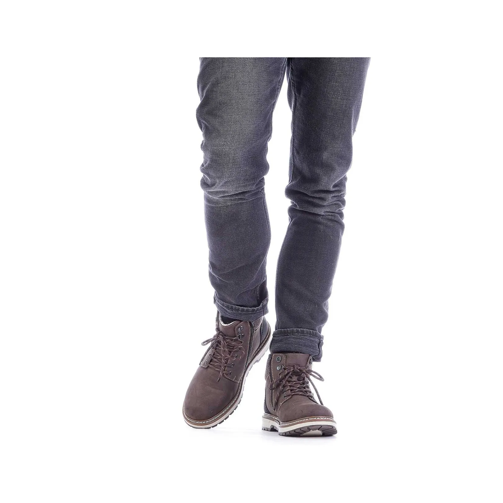New Men'S Corded Boots Tobacco Brown Men'S Boots