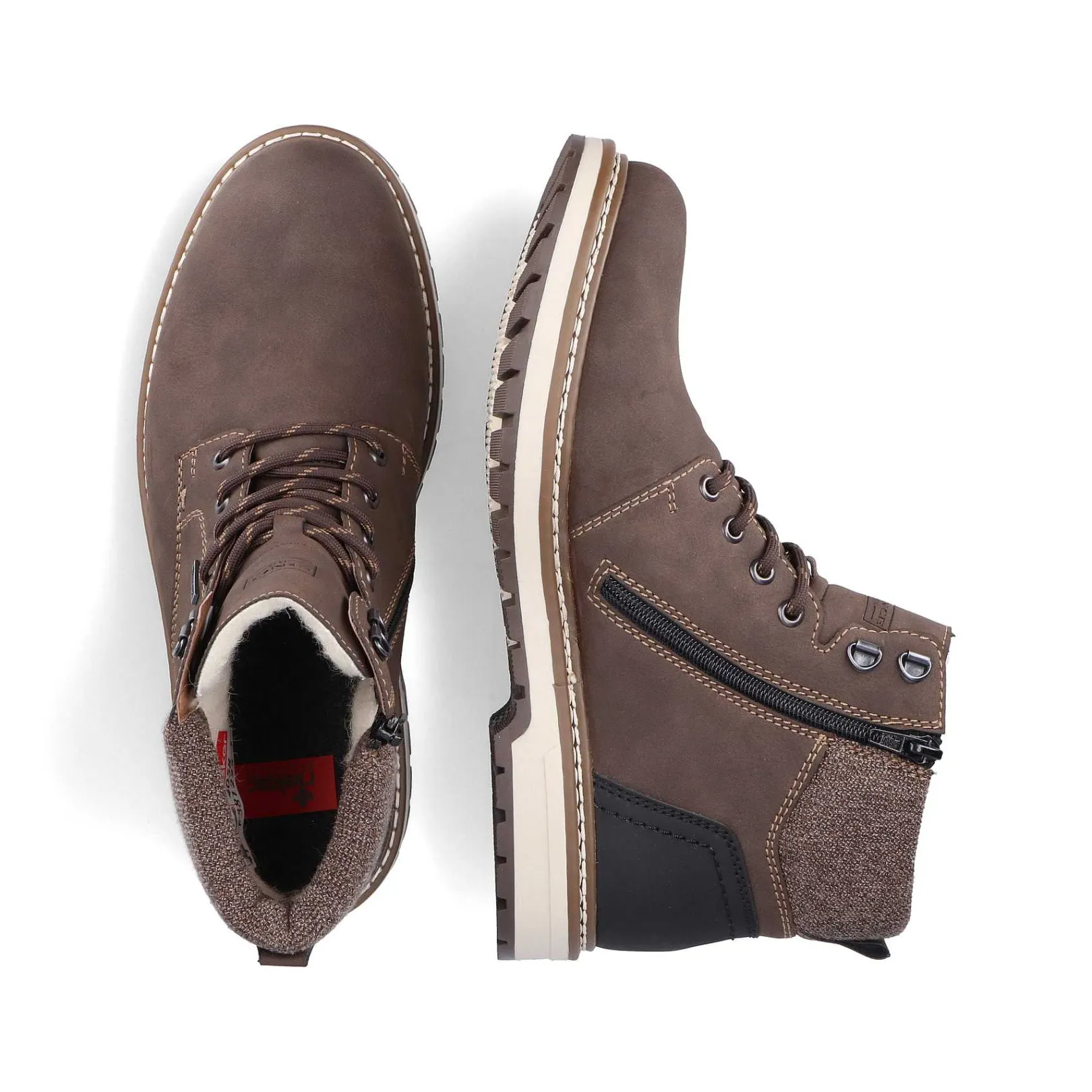 New Men'S Corded Boots Tobacco Brown Men'S Boots