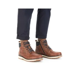 Online Men'S Corded Boots, Nut Brown Men'S Boots
