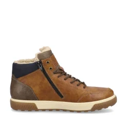 Hot Men'S Corded Boots Nougat Brown Men'S Boots