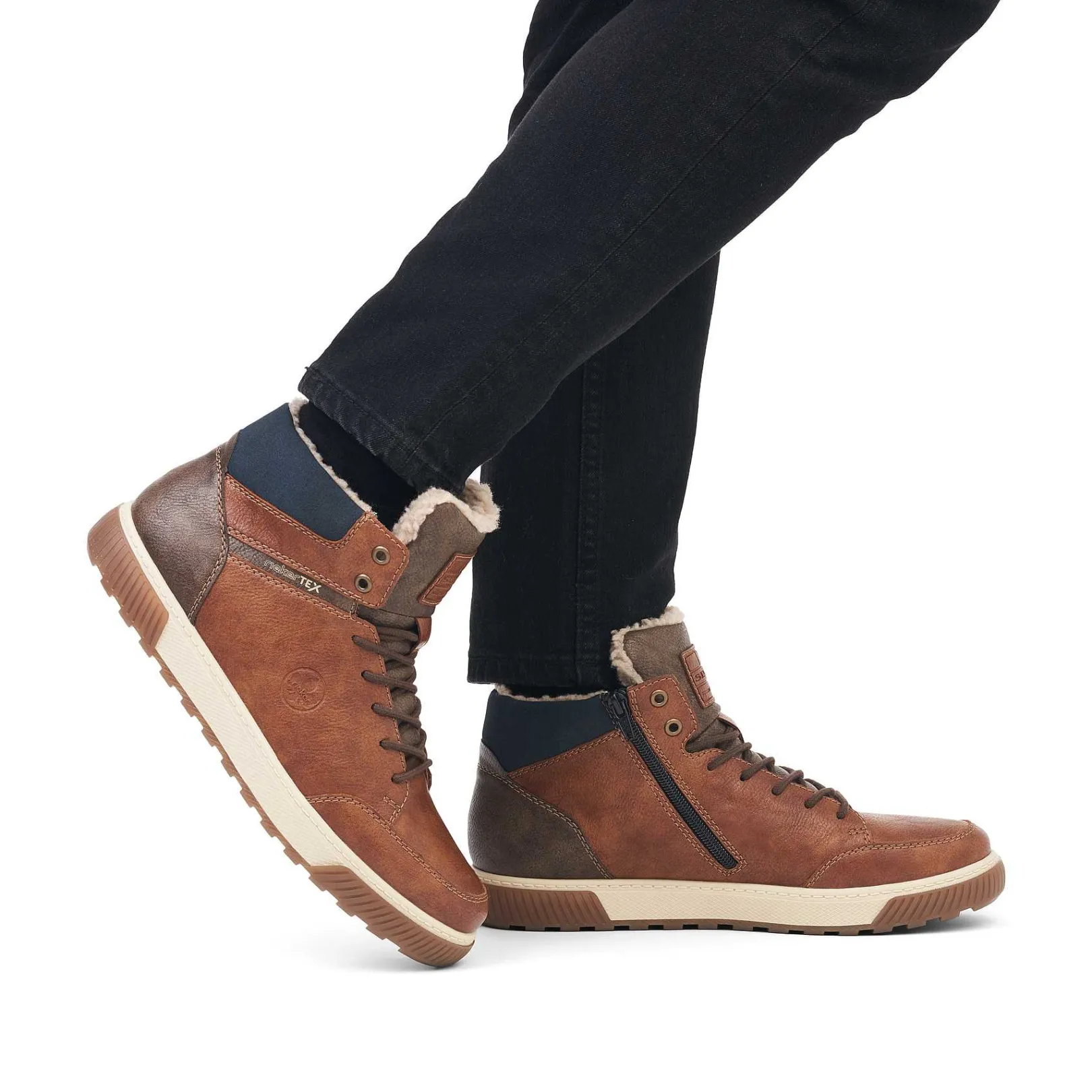 Hot Men'S Corded Boots Nougat Brown Men'S Boots