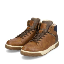 Hot Men'S Corded Boots Nougat Brown Men'S Boots
