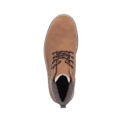 New Men'S Corded Boots Caramel Brown Men'S Boots