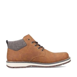 New Men'S Corded Boots Caramel Brown Men'S Boots