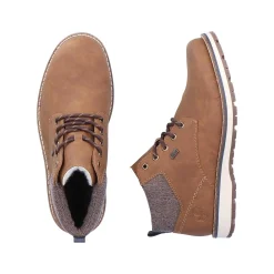 New Men'S Corded Boots Caramel Brown Men'S Boots