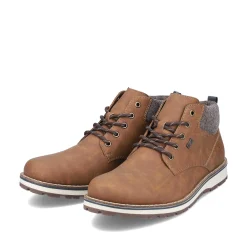 New Men'S Corded Boots Caramel Brown Men'S Boots