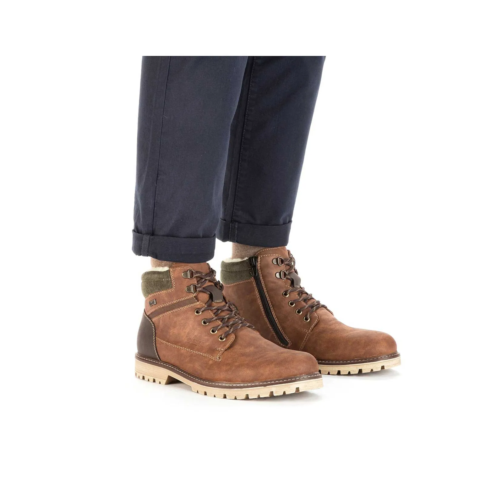 Discount Men'S Corded Boots Light Brown Men'S Boots