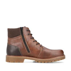 New Men'S Corded Boots Chestnut Brown Men'S Boots