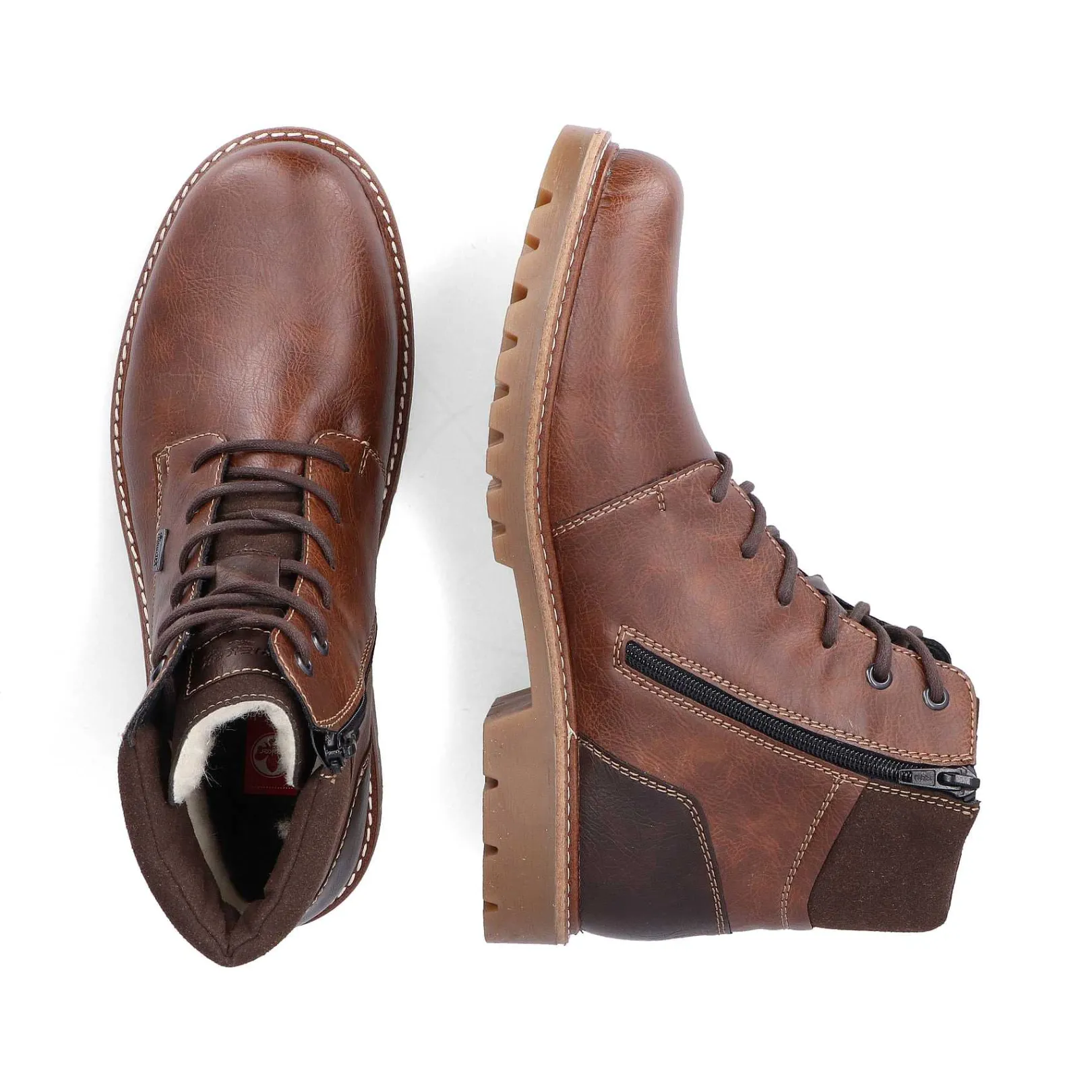 New Men'S Corded Boots Chestnut Brown Men'S Boots