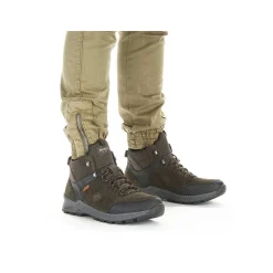 New Men'S Corded Boots Coffee Brown Men'S Boots