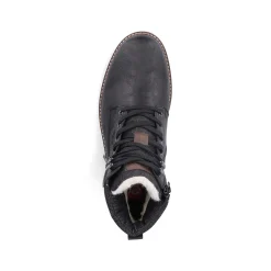 Men'S Corded Boots Night Black Men'S Boots