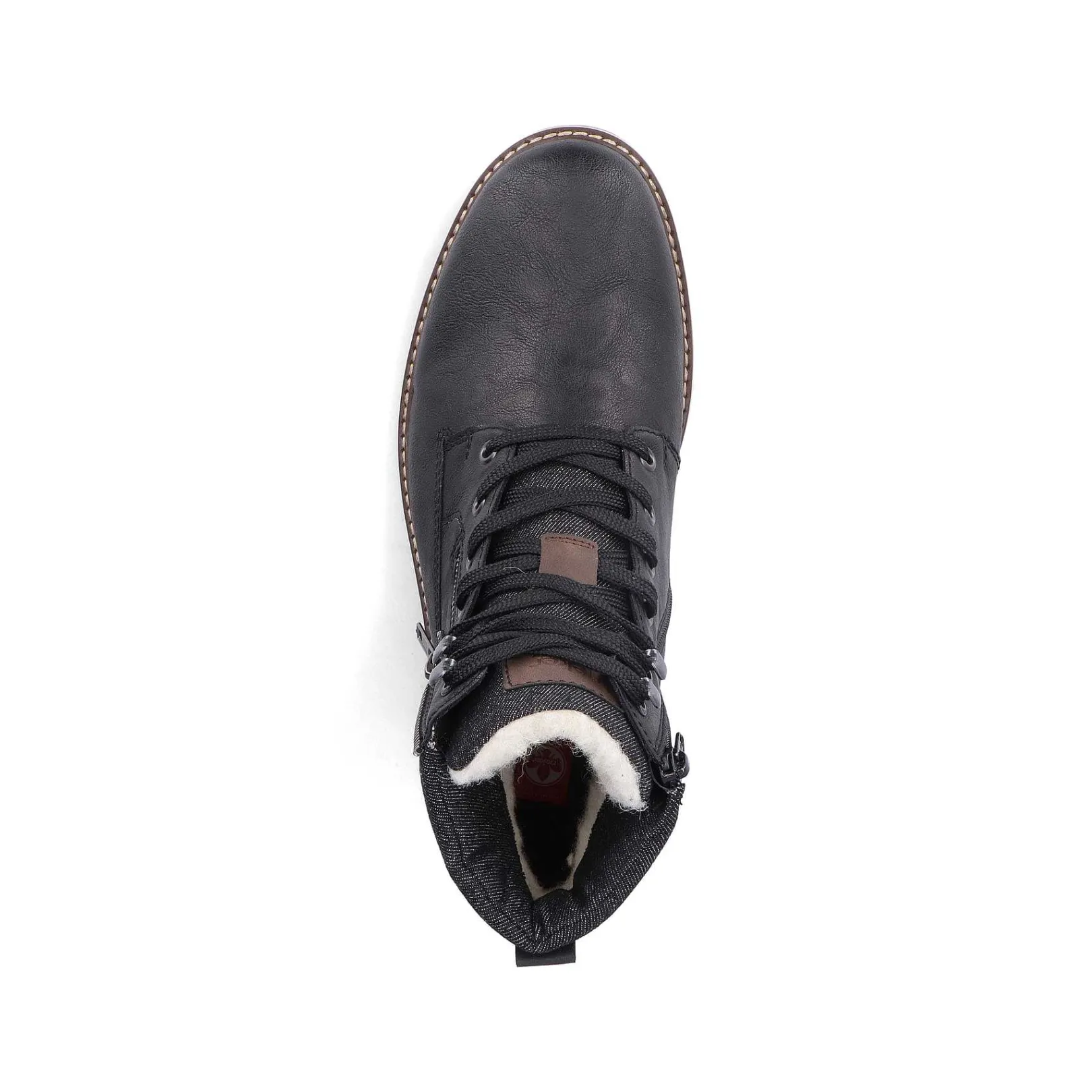 Men'S Corded Boots Night Black Men'S Boots