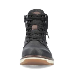 Men'S Corded Boots Night Black Men'S Boots