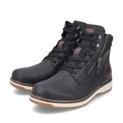 Men'S Corded Boots Night Black Men'S Boots