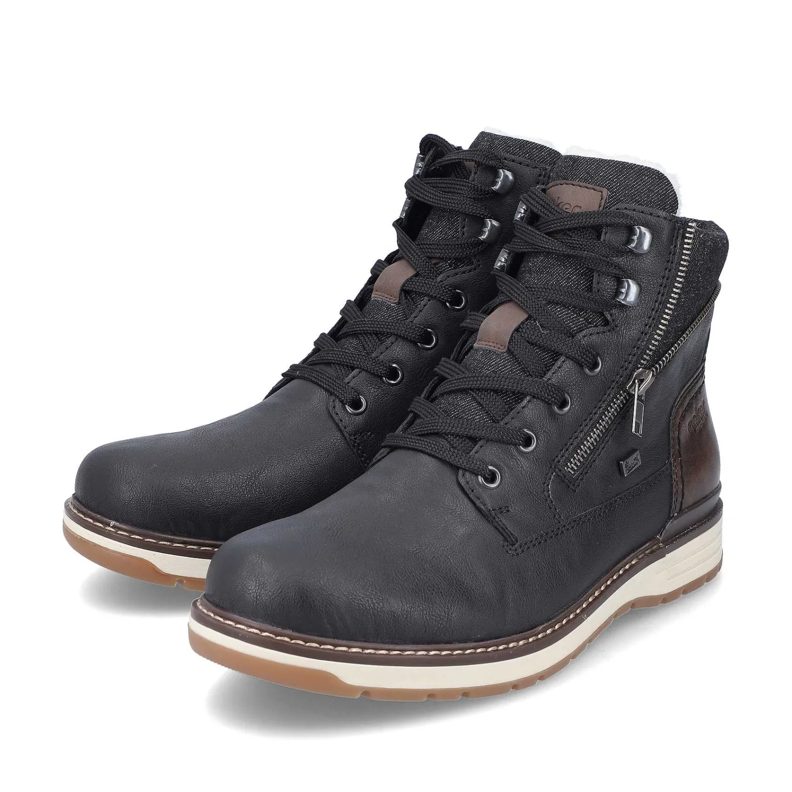 Men'S Corded Boots Night Black Men'S Boots