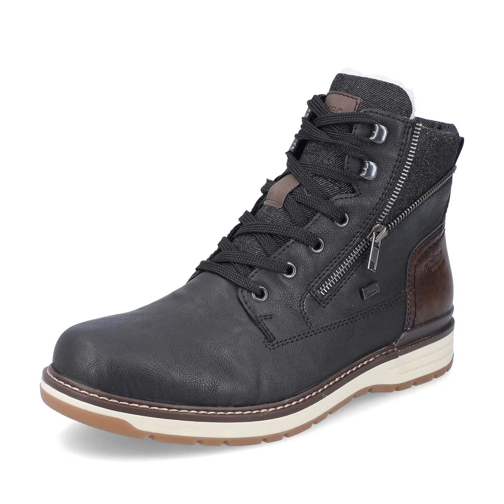 Men'S Corded Boots Night Black Men'S Boots