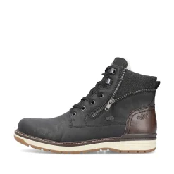 Men'S Corded Boots Night Black Men'S Boots